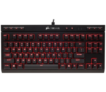 Corsair K63 Clavier Mécanique Gaming (Cherry MX Red, Rétro-Éclairage Rouge, AZERTY) Noir