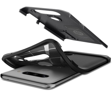 Spigen Tough Armor Case Black LG V40 ThinQ  Zwart
