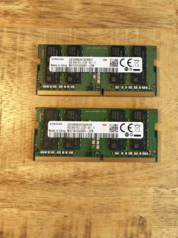 Samsung 16GB DDR4 (Set van 2x 8GB) 2133Mhz SO-DIMM aangeboden