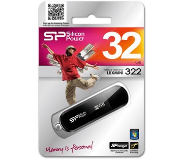 Silicon Power Luxmini 322 32GB Zwart