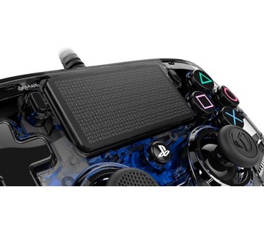 Nacon Officieel gelicenseerde Illuminated Wired Compact Controller voor PS4 - blauw