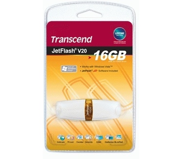 Transcend JetFlash V20 16GB Wit