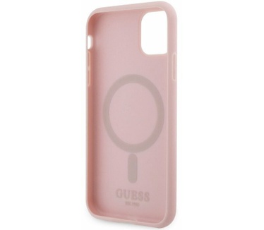 Guess G-Cube MagSafe Back Case Apple iPhone 11/XR (6.1") - Roze Roze