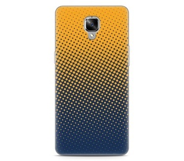 Just in Case OnePlus 3 / OnePlus 3T Hoesje geel blauwe cirkels