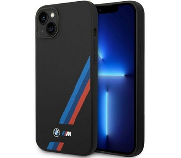 BMW M Silicone Back Case voor Apple iPhone 14 Plus (6.7") - Zwart Zwart