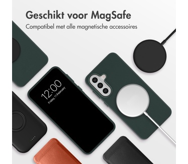 Accezz MagSafe Leather Backcover Samsung Galaxy A57 (5G) - Cedar Green
