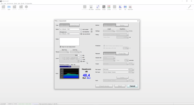 REW Measure IP
