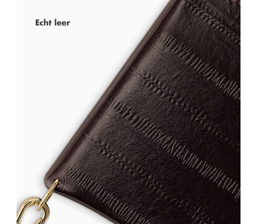 Selencia Nova Real Leather Backcover met Koord en Pashouder Samsung Galaxy S26 - Dark Chocolate