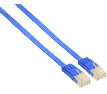 InLine Flat patch cord UTP Cat.6 1m Blue