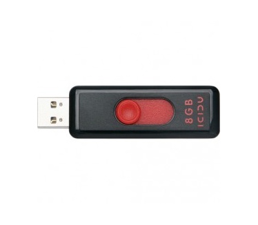 ICIDU Slider Fast Flash Drive 8GB Zwart