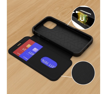 Otterbox Strada Leren Book Case Apple iPhone 12 Mini Zwart