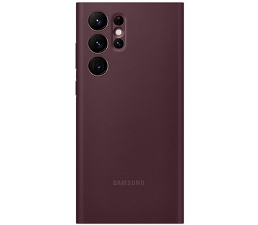 Samsung Smart Clear View Hoesje - Galaxy S22 Ultra (Galaxy S22 Ultra) Rood