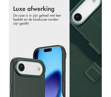 Accezz Leather Bookcase 2-in-1 met MagSafe