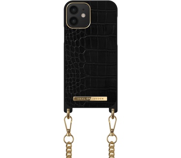 iDeal of Sweden Necklace Case (iPhone 12/12 Pro) Zwart