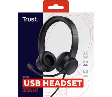 Trust RYDO USB HEADSET (Zwart)