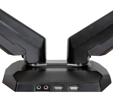 Startech.com Dual monitor arm one touch verstelbare hoogte 2 USB en audio poorten