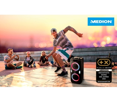 Medion Medion P61468 - Bluetooth Speaker - LED licht - 2 x 22 W RMS - Zwart