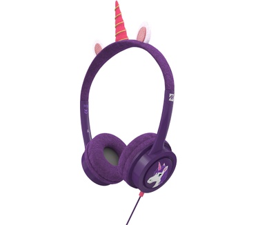 iFrogz Headphone-Little Rockerz Costume-With Buddy Jack and Coiled Cable-FG-Unicorn