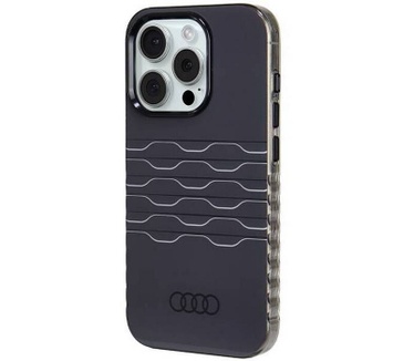 Audi IML Grille Back Case - Apple iPhone 15 Pro (6.1") - Zwart Zwart