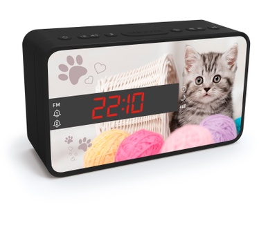 Bigben Interactive Wekkerradio voor kinderen met wisselbaar frontje