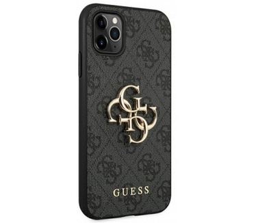 Guess 4G Metal Logo Back Case Apple iPhone 11 Pro (5.8") - Grijs Grijs