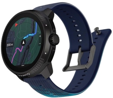 Suunto Race UTMB World Series RVS Zwart (Blauw)