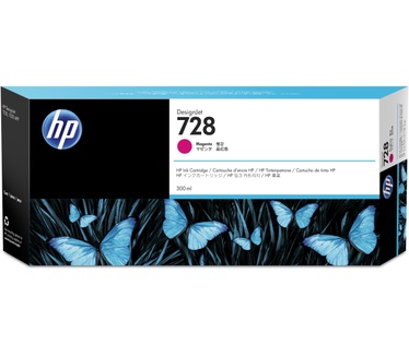 HP 728 magenta DesignJet inktcartridge, 300 ml