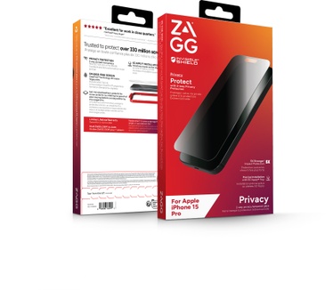 Zagg Glass Elite Privacy (iPhone 15 Pro)