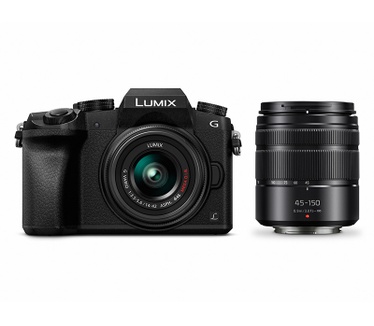 Panasonic Lumix G DMC-G7 + 14-42mm f/3.5-5.6 + 45-150mm Zwart