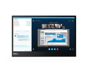 Lenovo ThinkVision M14 (61DDUAT6EU) Zwart