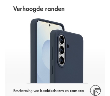 Accezz Liquid Silicone Backcover Samsung Galaxy S26 - Donkerblauw