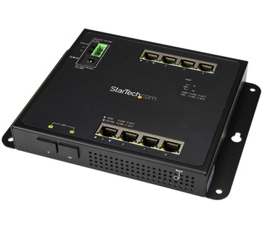 Startech.com 8 poorts Gigabit ethernet switch met 2 open SFP sleuven