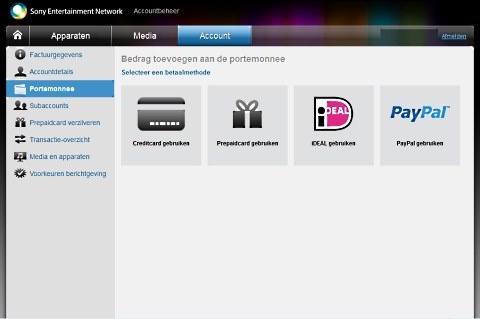 PayPal en iDeal in SEN-portal