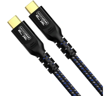 Mojogear USB-C naar USB-C kabel 240W 40Gbps USB 4.0 - 1.5m Zwart