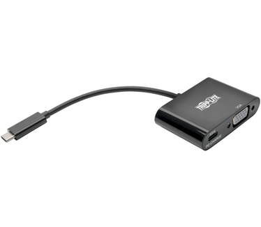 Tripp-Lite USB C to VGA Adapter Zwart