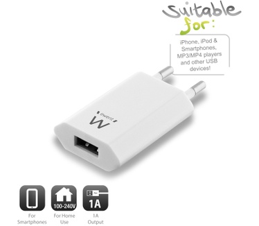 Ewent EW1200 Compacte USB Lader 1A