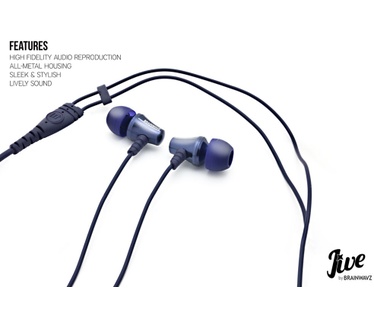 Brainwavz Jive (Blauw, Bordeaux Rood, Groen, Ultra Violet)
