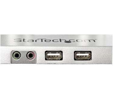 Startech.com Monitor arm voor 2 schermen bureausteun met geïntegreerde 2-poorts USB passthrough