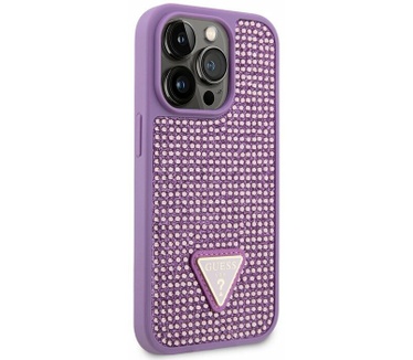 Guess Rhinestones Back Case - iPhone 14 Pro Max (6.7") - Paars Paars