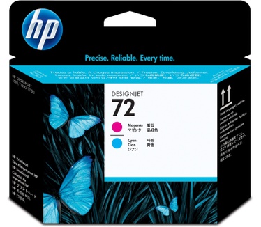 HP 72 Magenta and Cyan Printhead