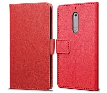 qMust Nokia 5 Wallet Hoesje Rood