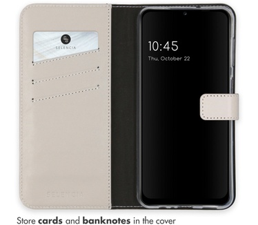 Selencia Echt Lederen Bookcase Samsung Galaxy A13 (5G) / A04s - Mystic Stone