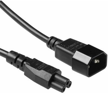 ACT Netsnoer C14 - C5 zwart 0,25 m Zwart