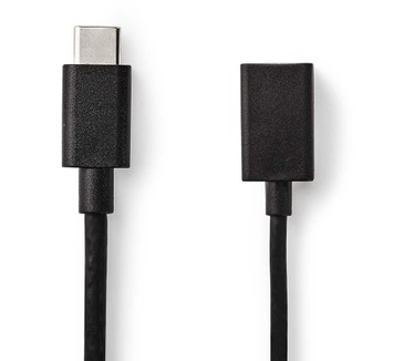 Nedis N CCGP61710BK02 - USB 3.0 Kabel Stecker Typ C> A-Buchse 0.15 m