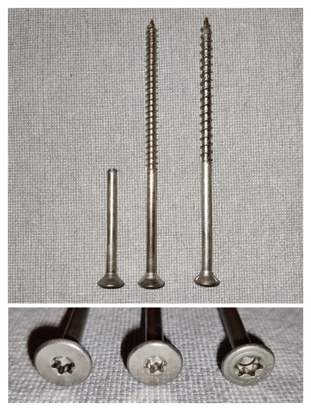 RVS schroeven 6x120mm - merkloos vs Spax