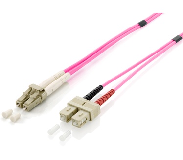 Equip LC/SC Optical Fiber Patch Cord, OM4, 10m