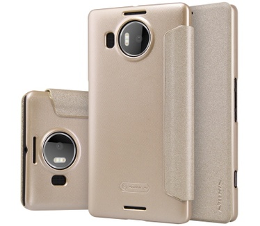 Nillkin New Sparkle BookCase voor Microsoft Lumia 950 XL - Goud