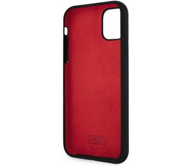 Karl Lagerfeld Silicone Back Case Apple iPhone 11 (6.1") - Zwart Zwart
