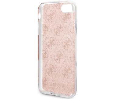Guess 4G Glitter Hard Case - Apple iPhone 7/8/SE (2020) - Roze  Roze