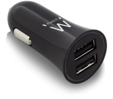 Ewent EW1221 2-Poorts USB Autolader 2.1A